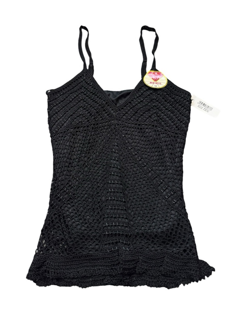 Black Crochet Tank Top
